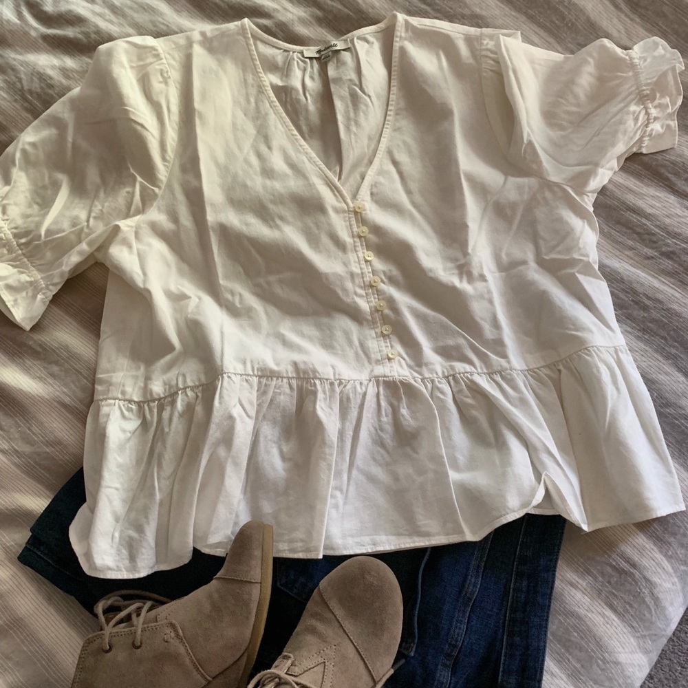 New peplum Madewell shirt